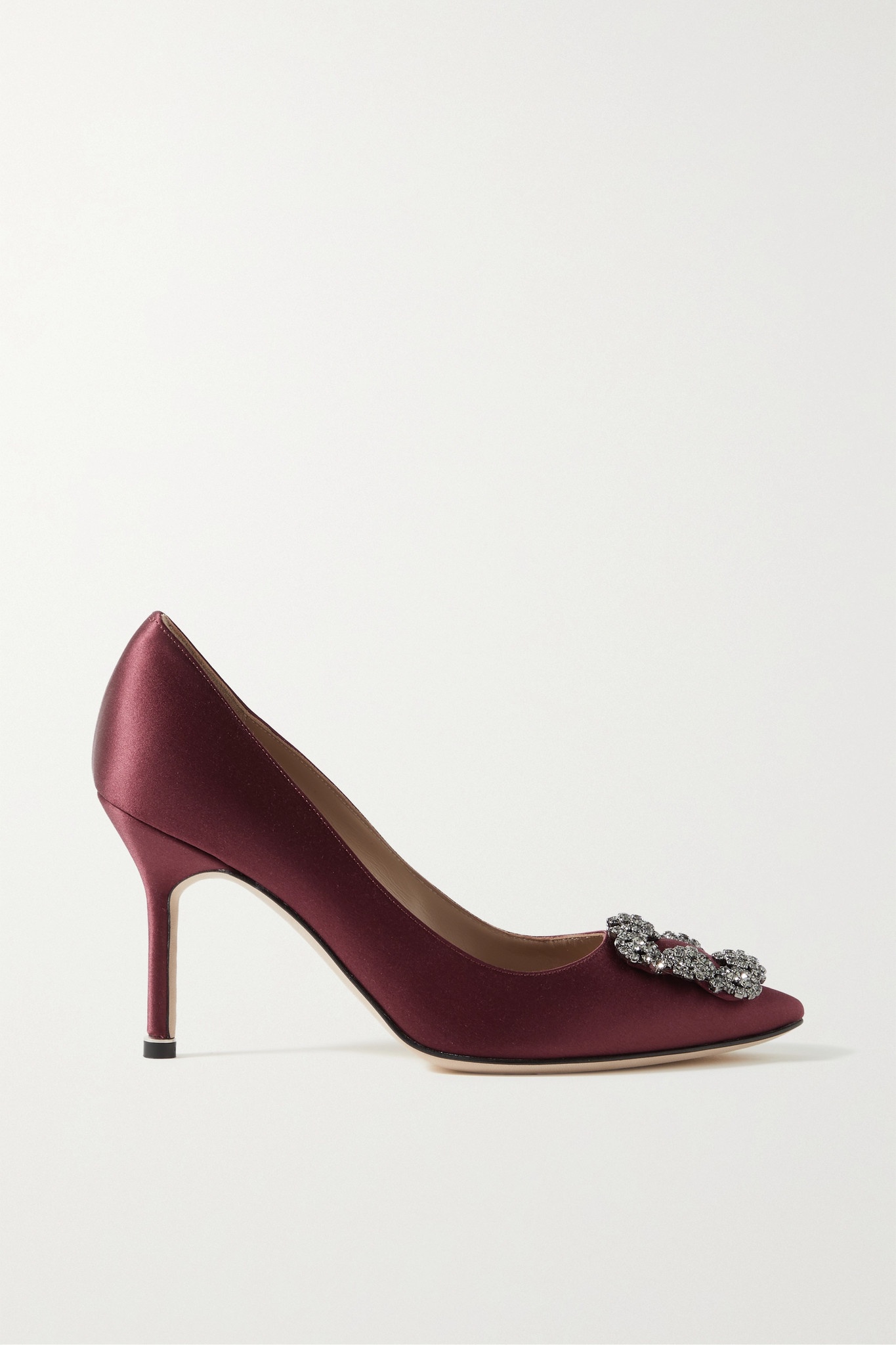 Hangisi 90 crystal-embellished velvet pumps - 1