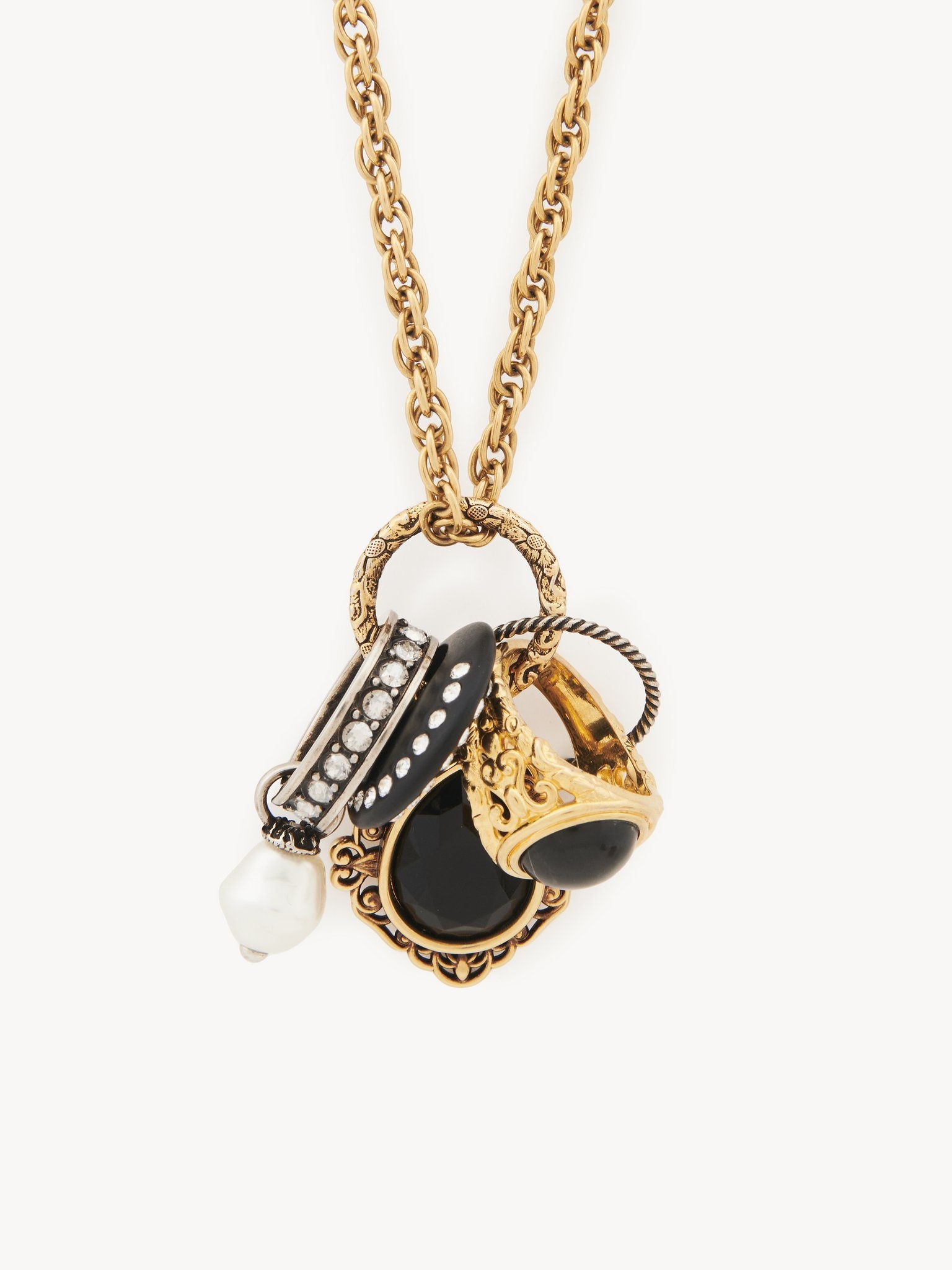THE CHLOÉ ANTIQUE PEARLS NECKLACE - 3