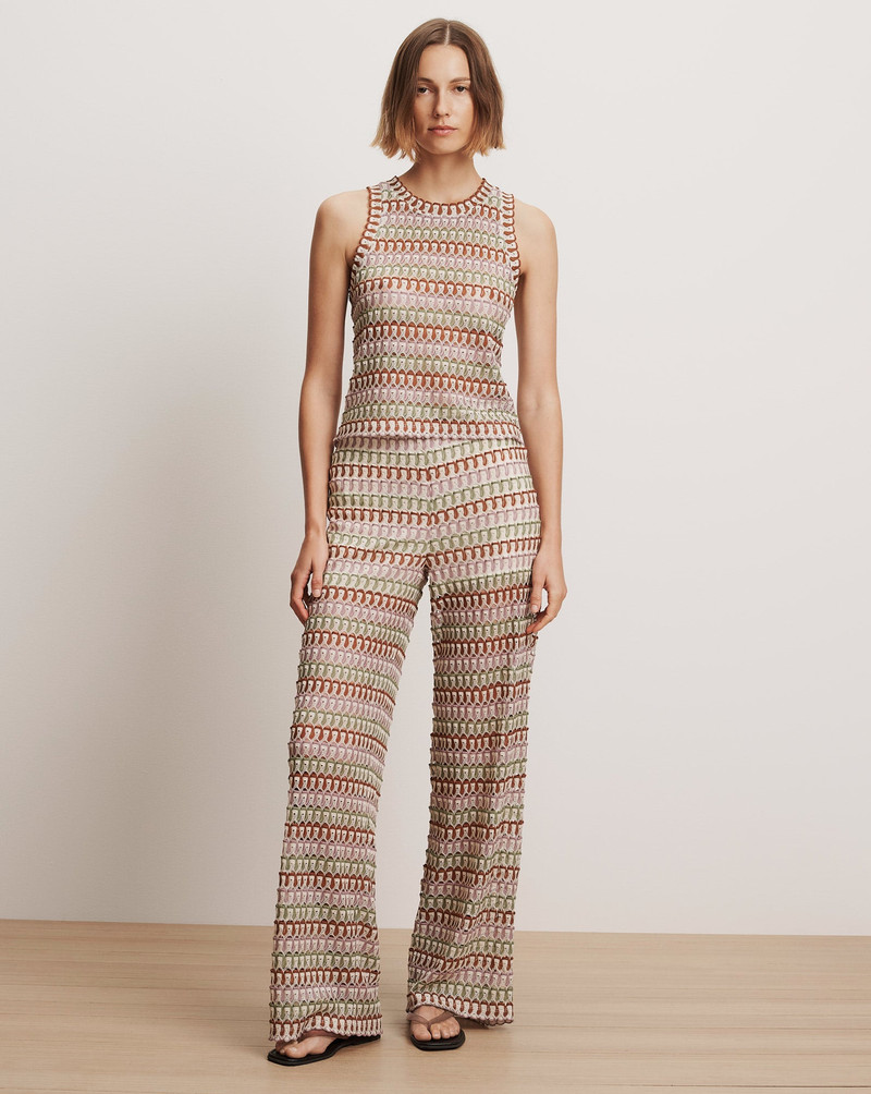 VERONICA BEARD RHETT CROCHET TANK TOP outlook