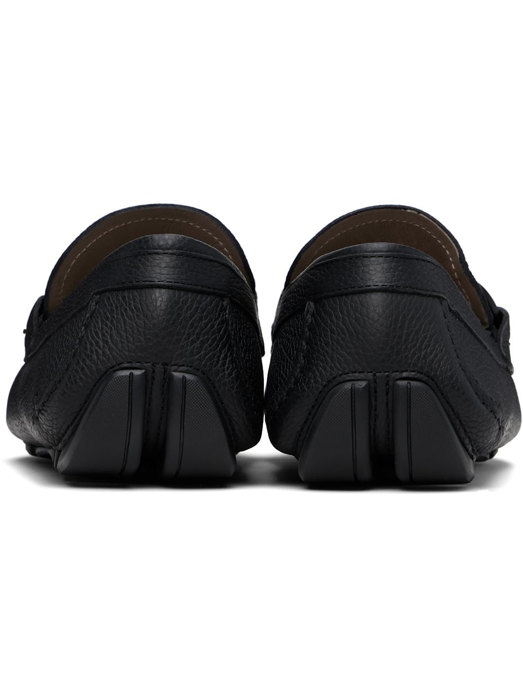 Black Gancini Ornament Driver Loafers - 2