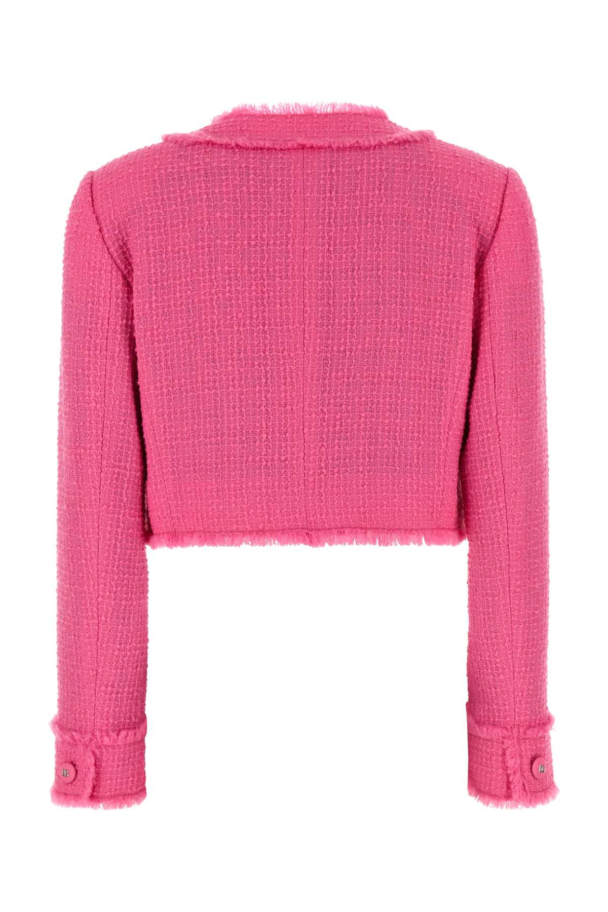 Dolce & Gabbana Women Fuchsia Tweed Blazer - 2