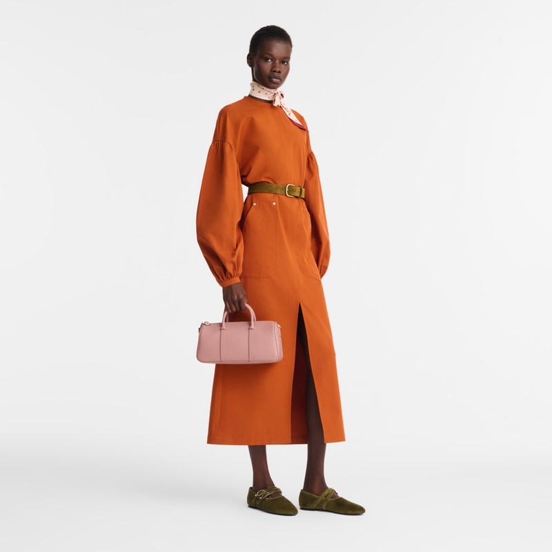 Longchamp Daylong M Handbag Pink Tea - Leather outlook