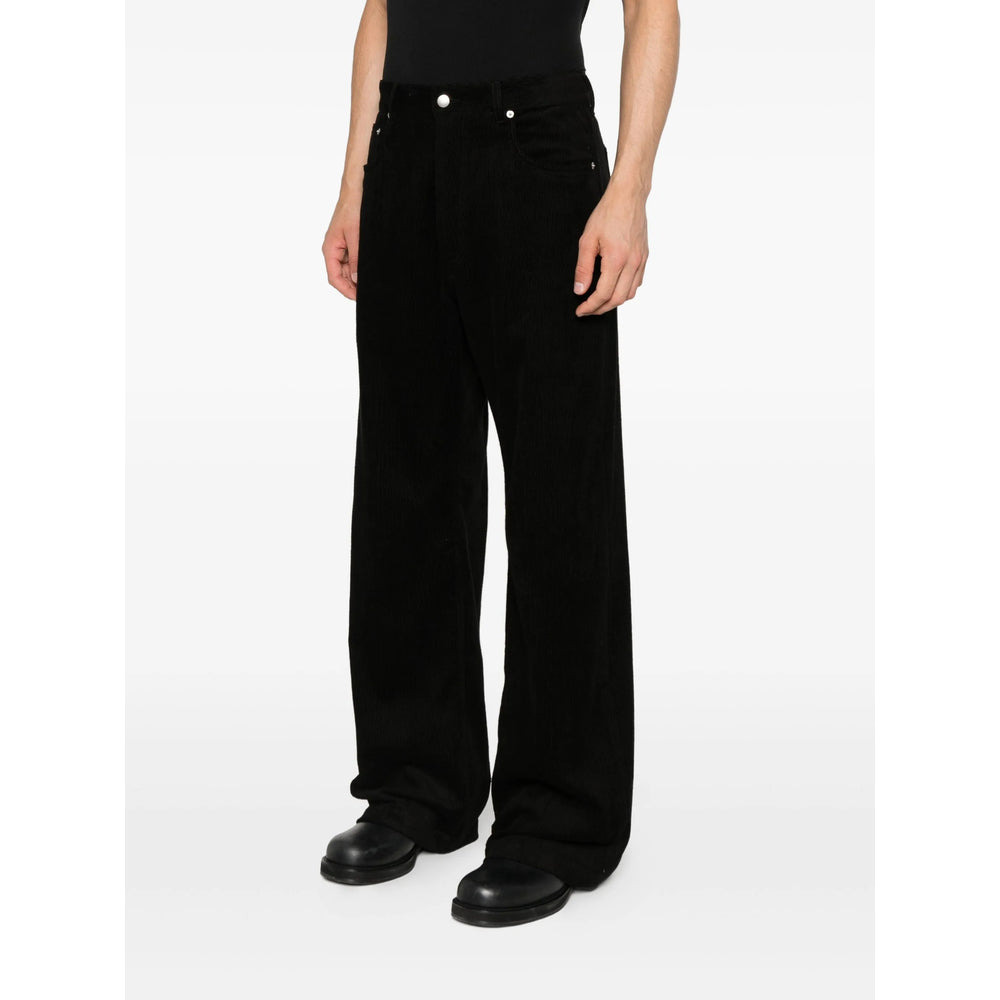 Rick Owens Black Trousers - Regular & Straight-Leg Trousers Men - 2