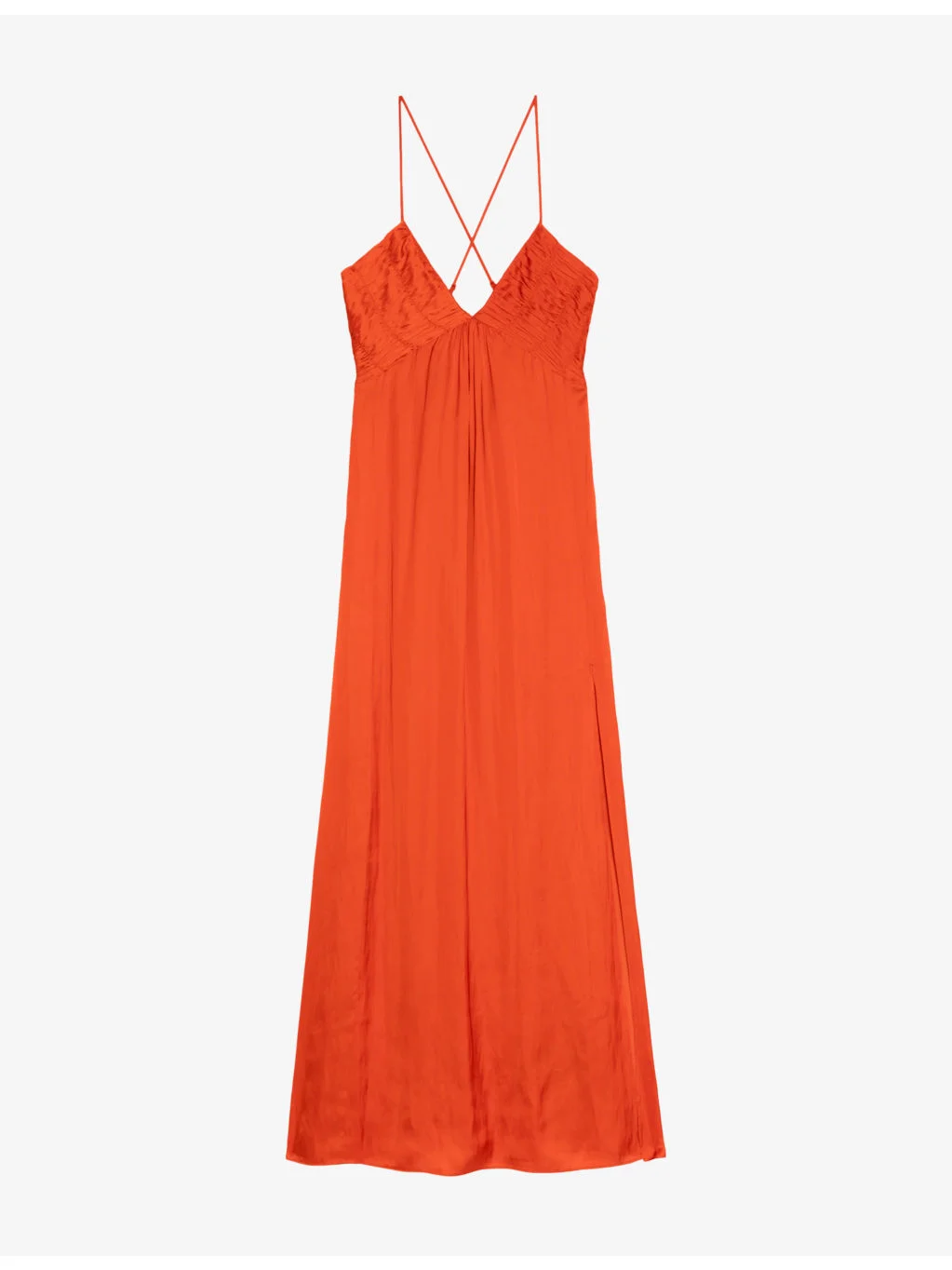 Rayonne split-hem woven maxi dress - 1
