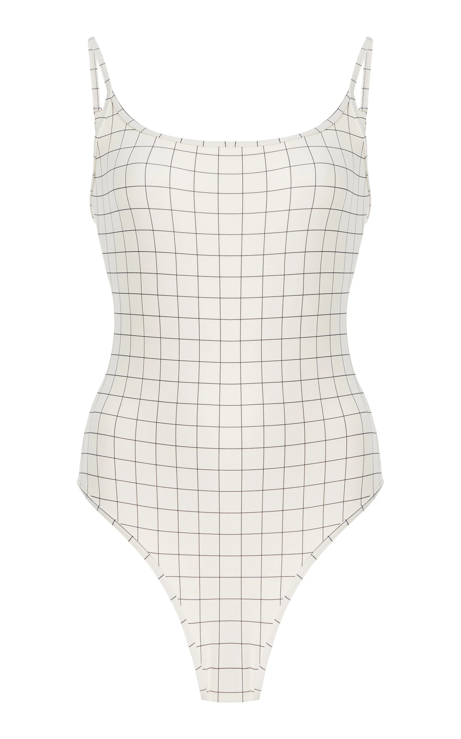 Windowpane Swimsuit white - 1