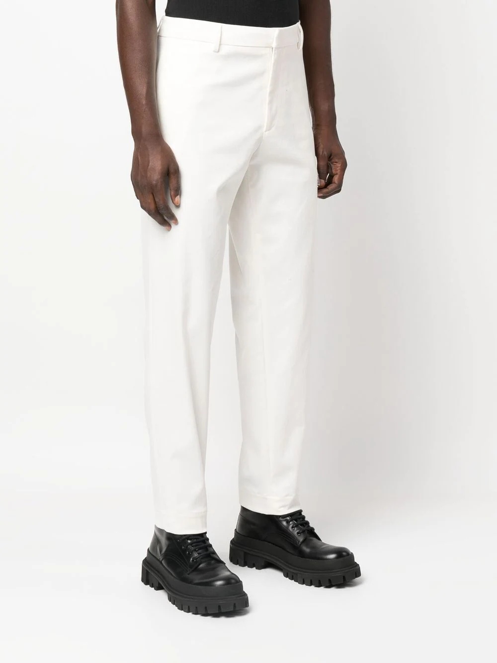 high-rise straight-leg trousers - 3