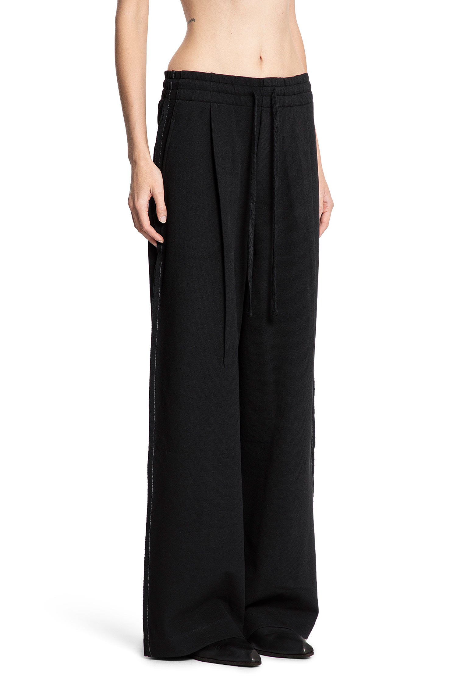 Pleated-Wide-Leg-Sweatpants - 2