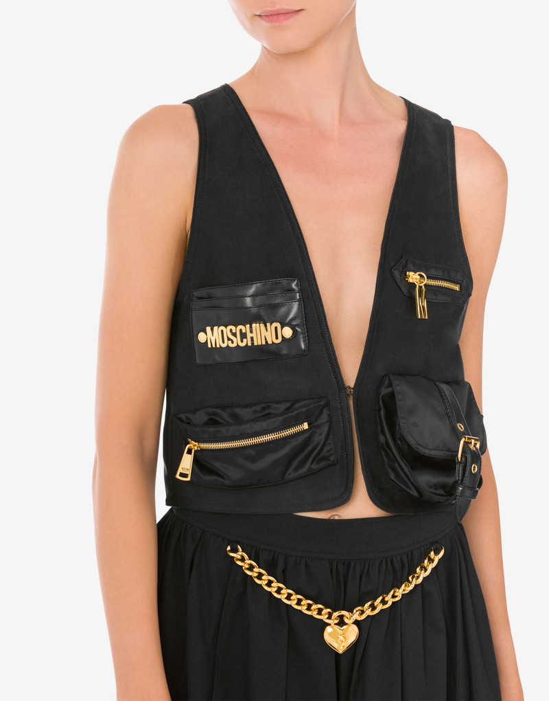 NYLON BAGS HEAVY SATIN GILET 4