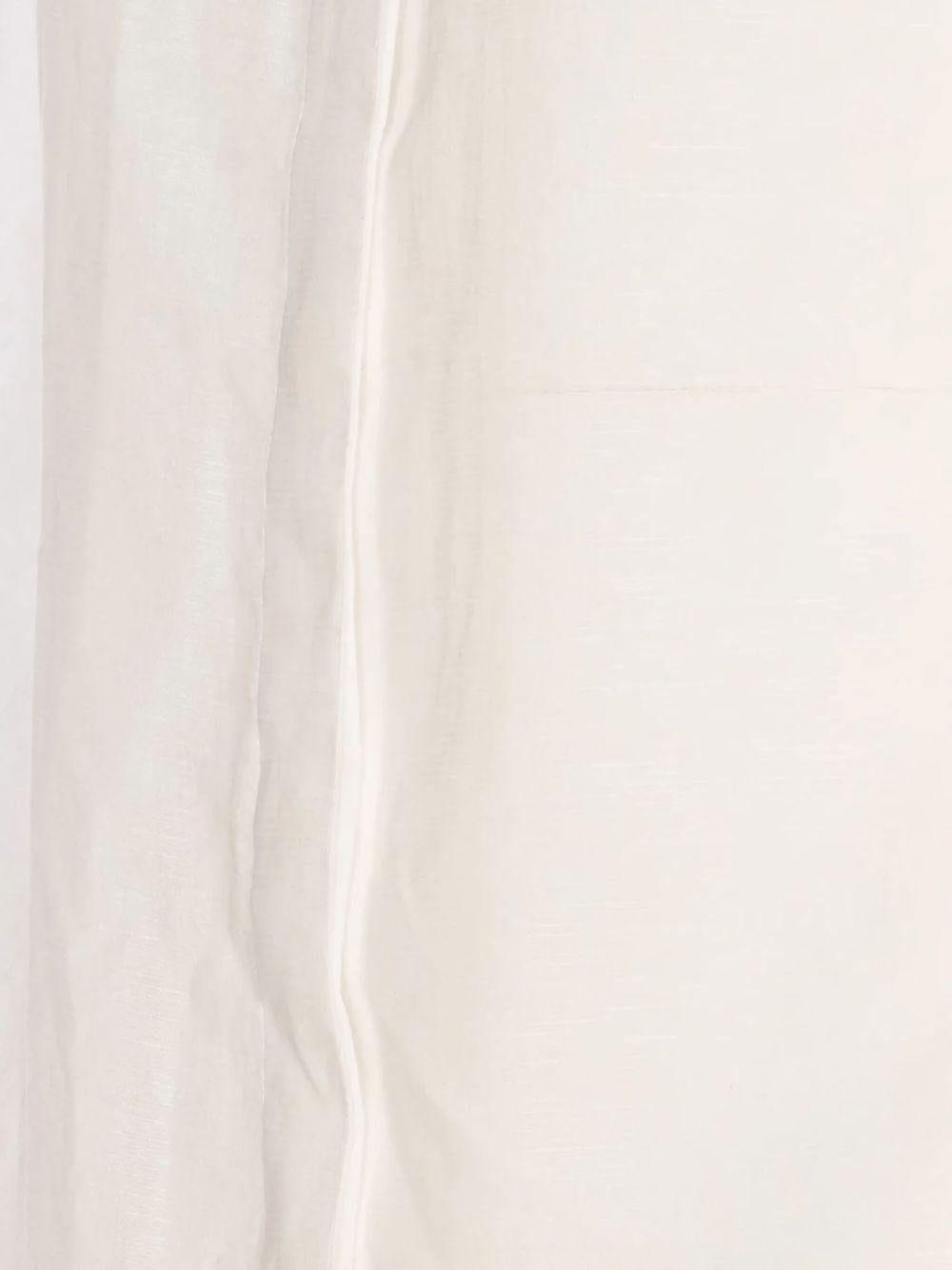 round-hem mandarin-collar blouse - 3