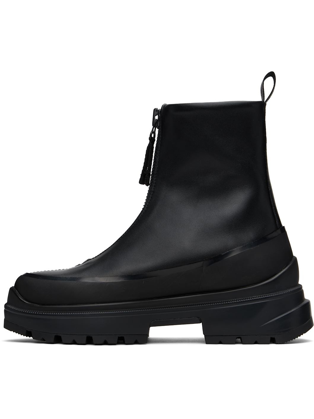Black Kya Zip-Up Boots - 3