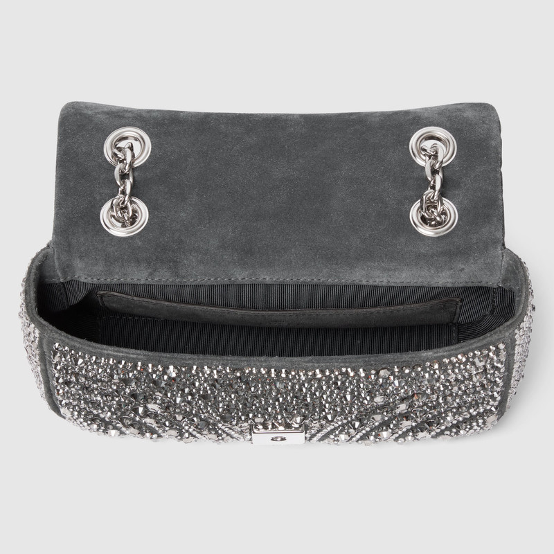 GG Marmont crystals small shoulder bag 8