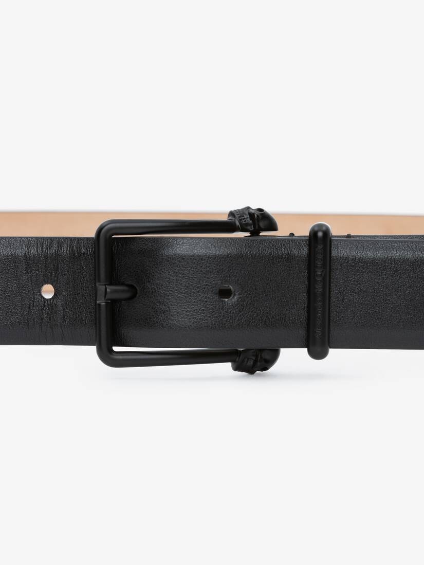 Mcqueen Graffiti Belt in Black/white - 2