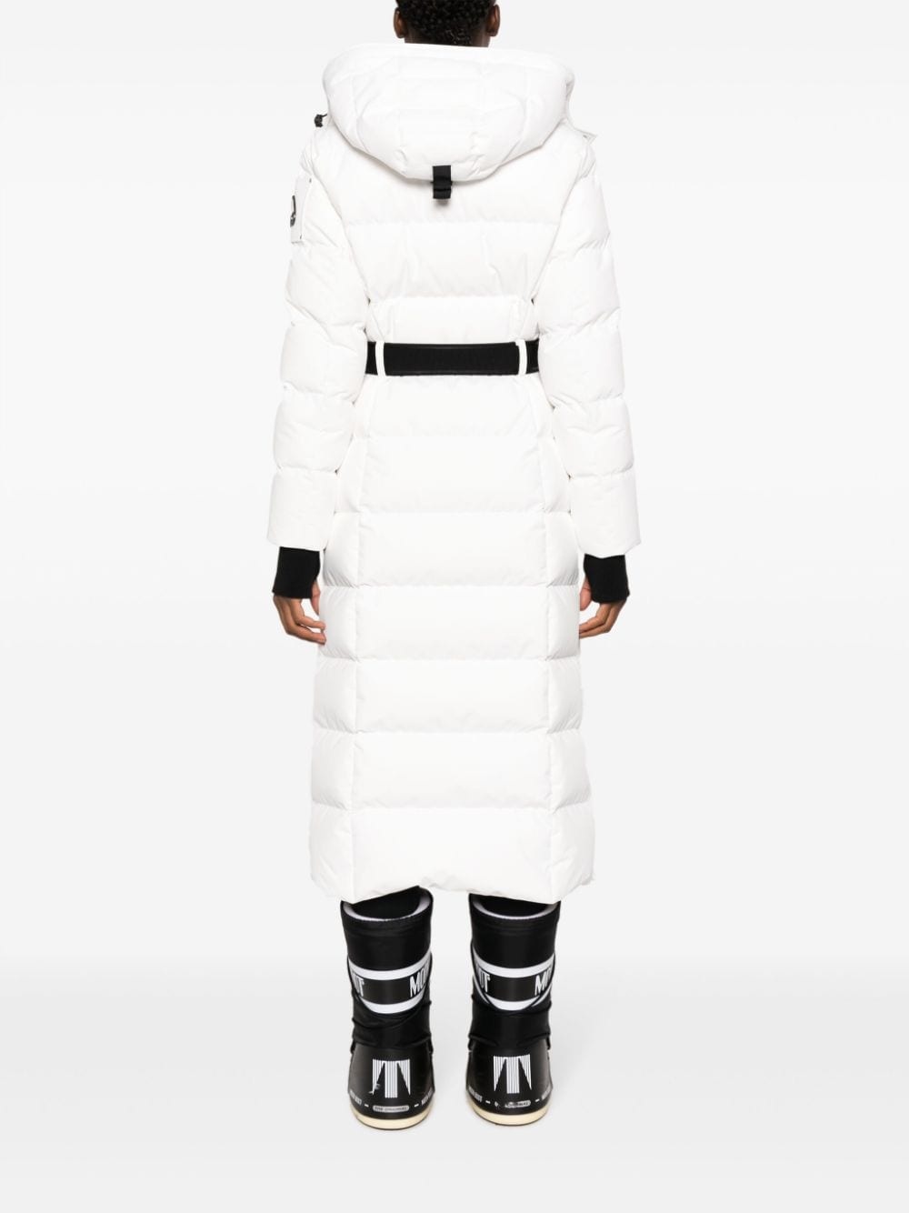 belted padded coat - 4