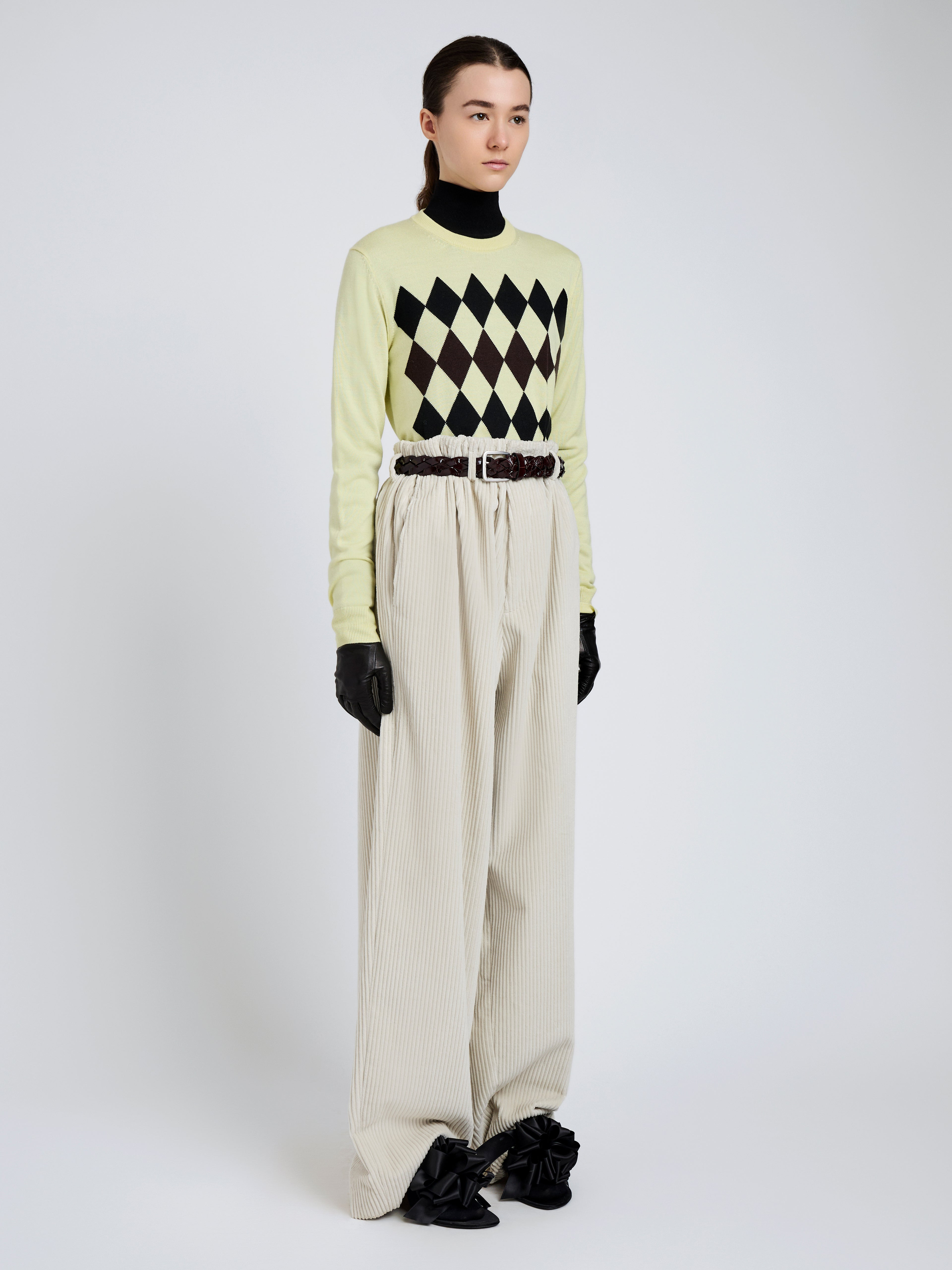 Vivian Top in Argyle Knit - 4