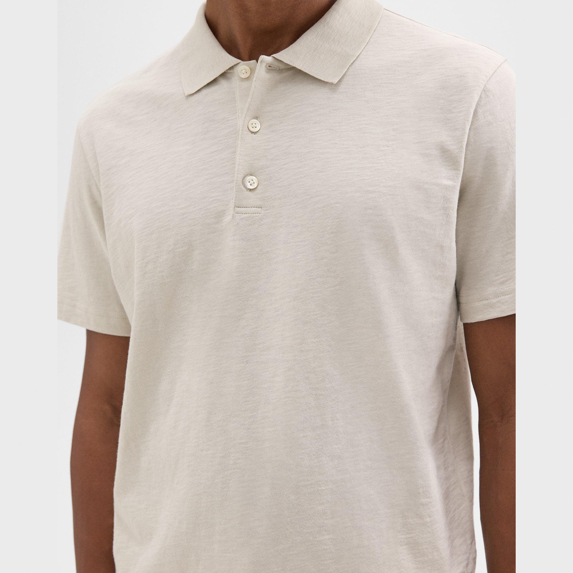 Bron Polo Shirt in Cosmos Slub Cotton - 5