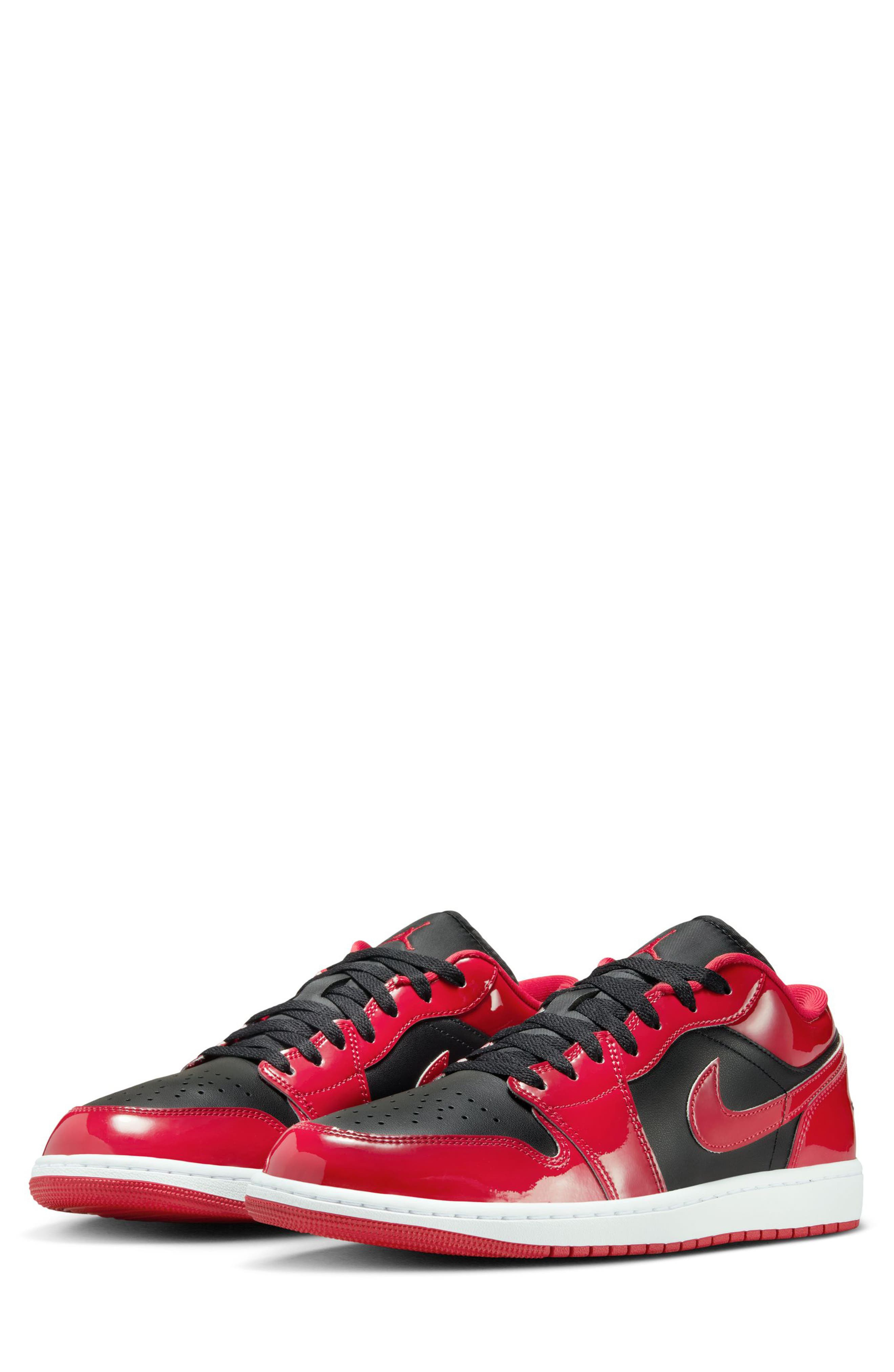 Nike Air Jordan 1 Low SE Sneaker in Black/Varsity Red at Nordstrom - 1
