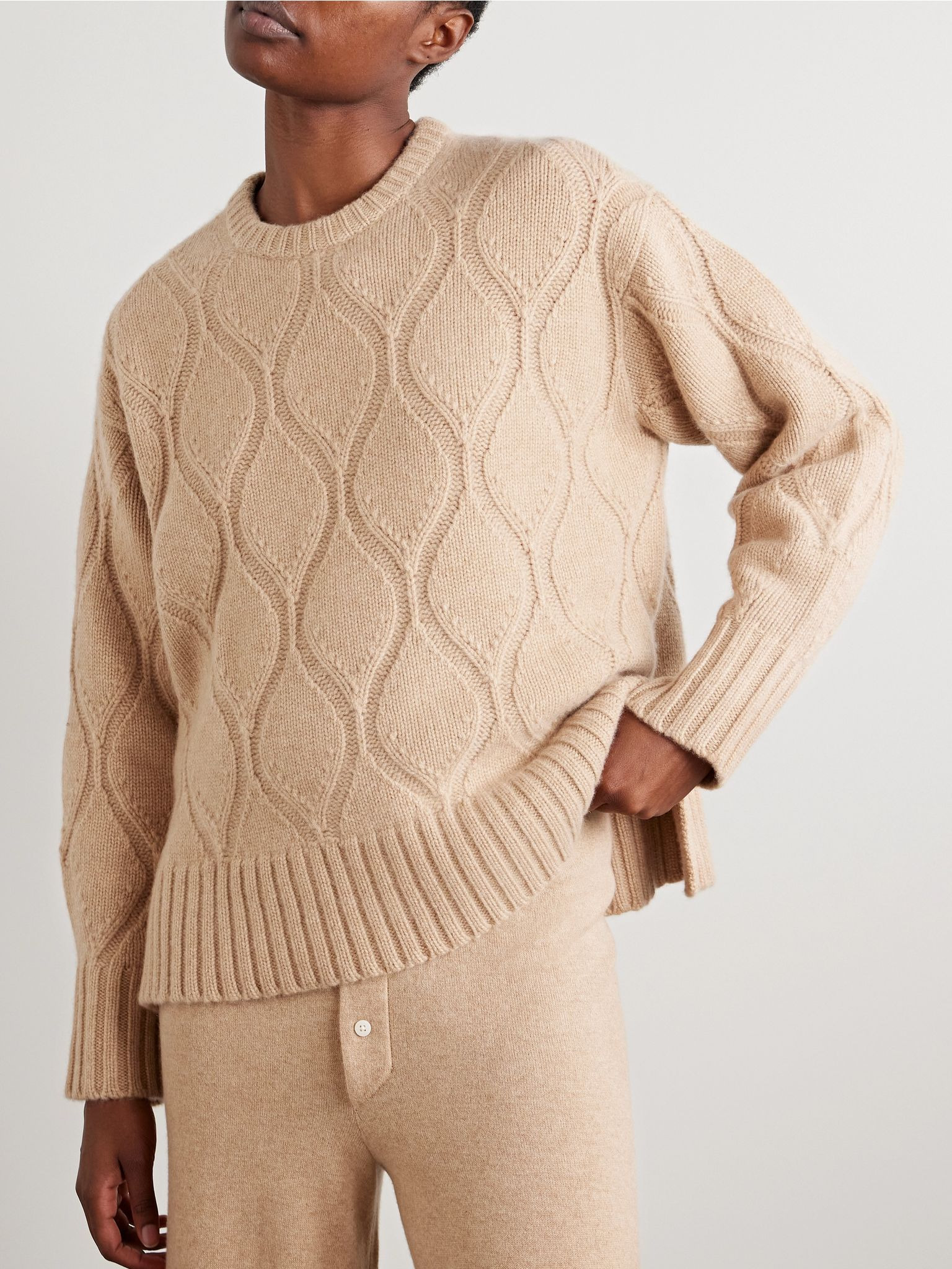 Cashmere sweater Sand - 3