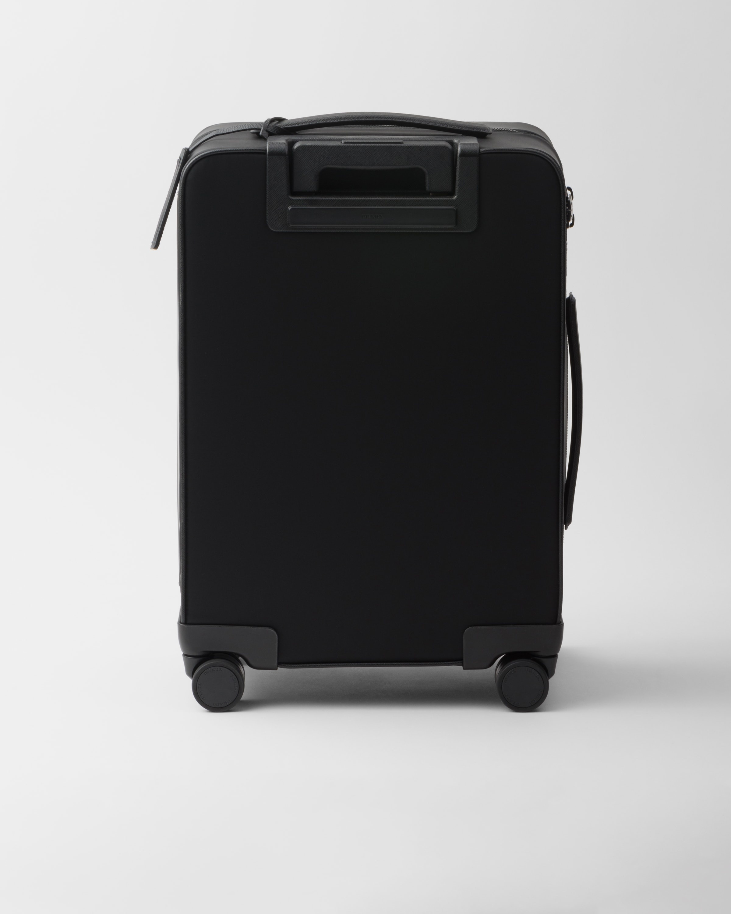 Re-Nylon and Saffiano leather trolley - 4