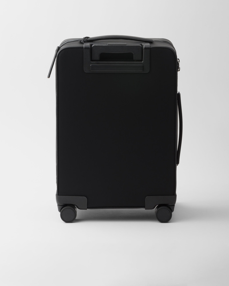 Re-Nylon and Saffiano leather trolley 4