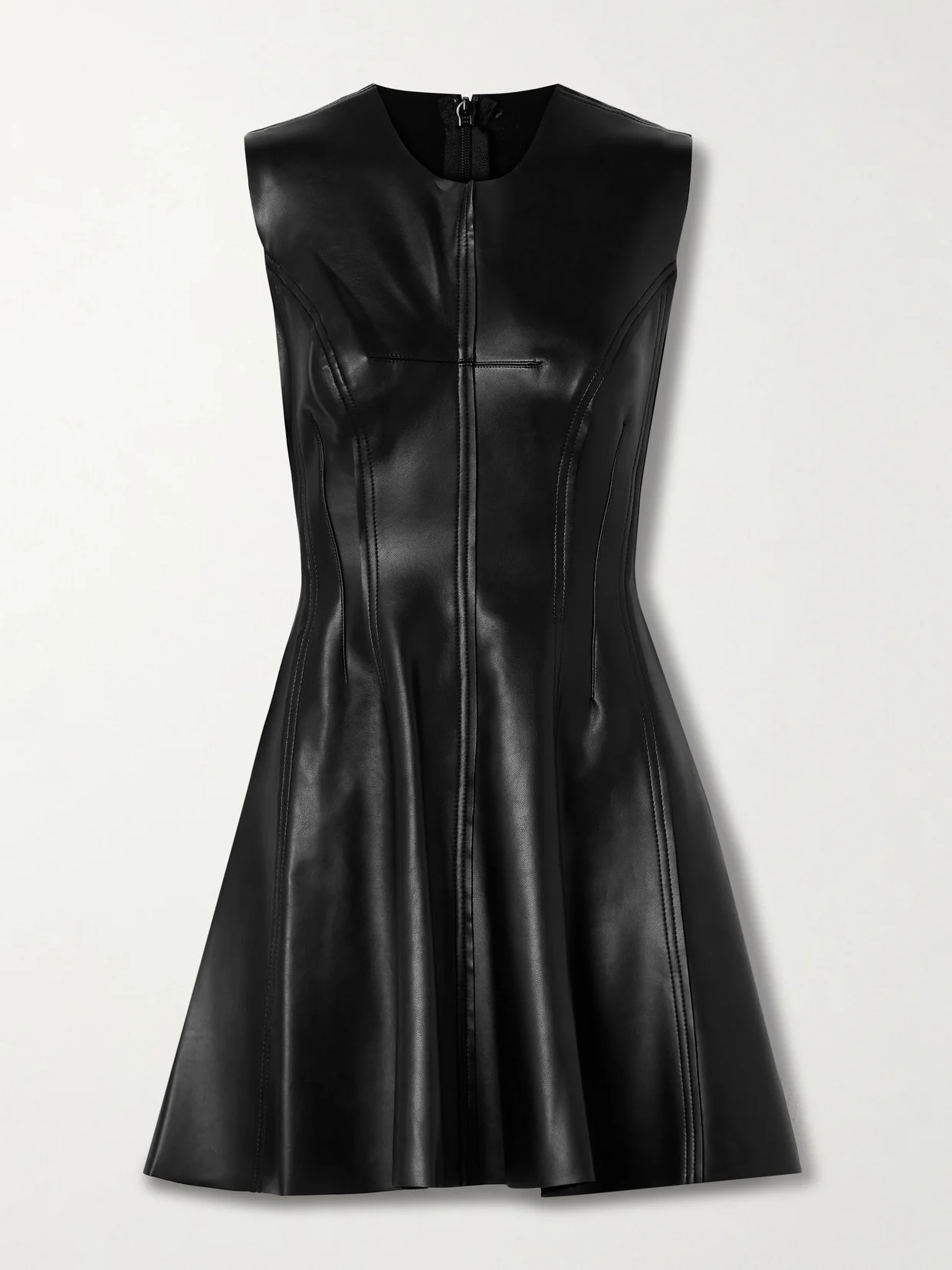 Grace Paneled Vegan Mini Dress - 1