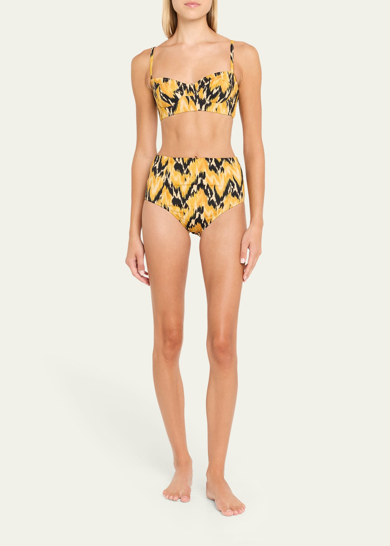 ULLA JOHNSON Zahara High-Waisted Bikini Bottoms outlook