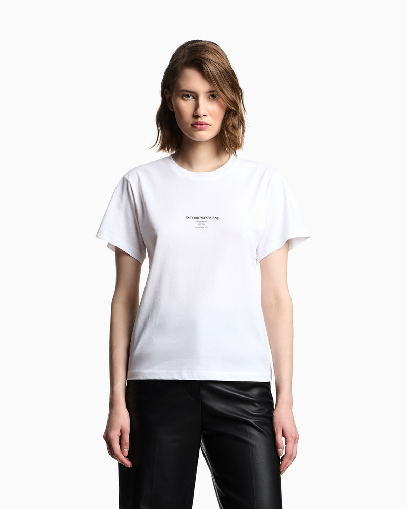 EMPORIO ARMANI ASV JERSEY T-SHIRT WITH PHOTOGRAPHIC PRINT outlook