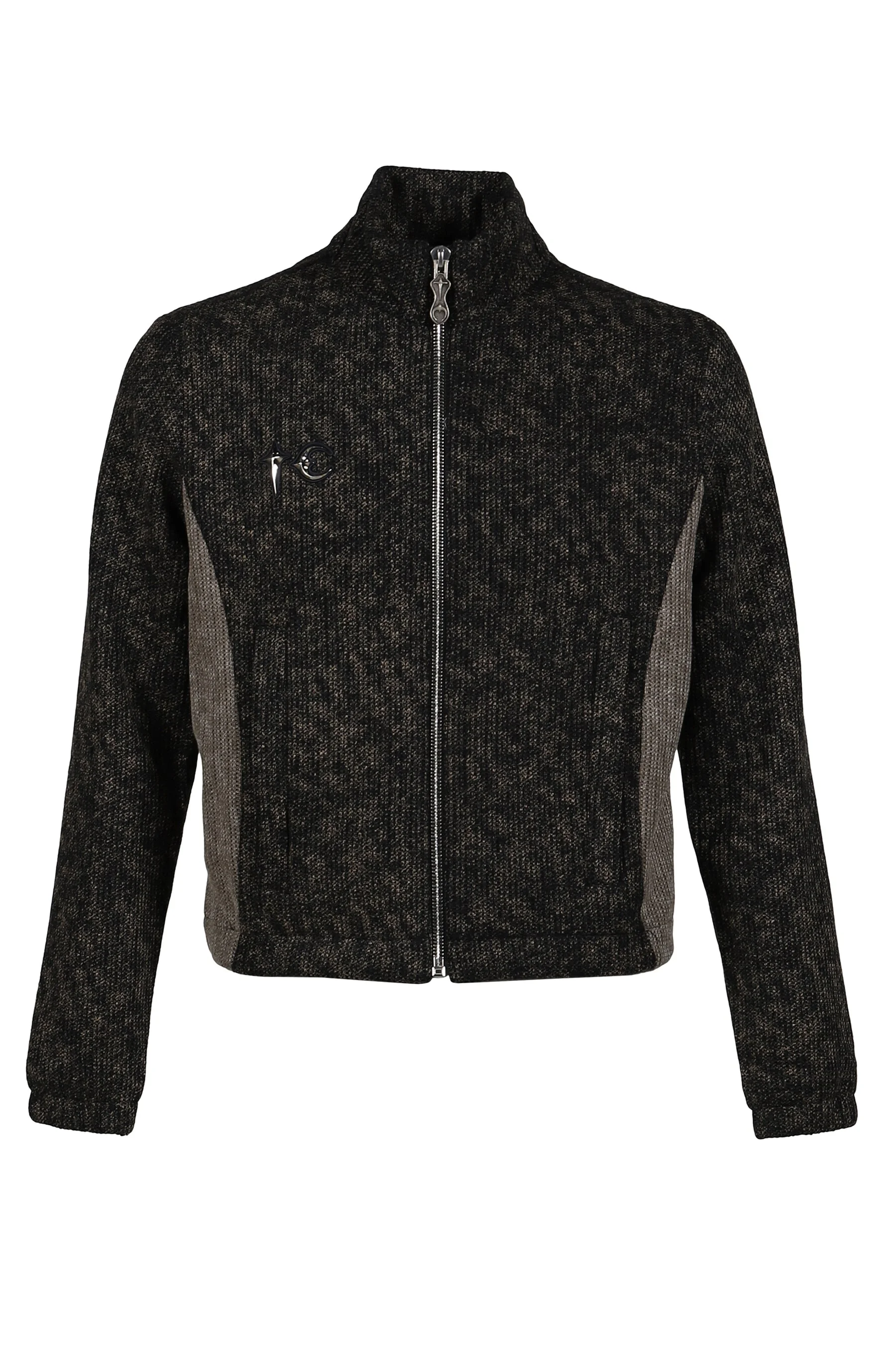 DEVIL PEACE PATCH KNIT JACKET / BLK - 1