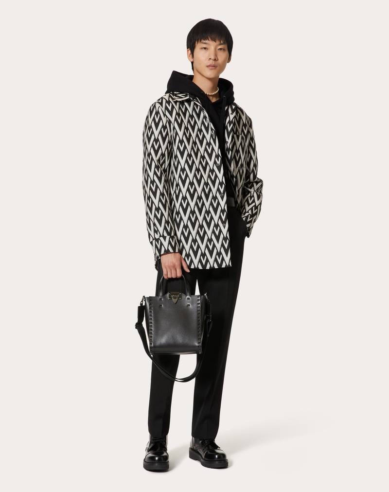 Valentino VRHOMBUS PRINT NYLON OVERSHIRT outlook