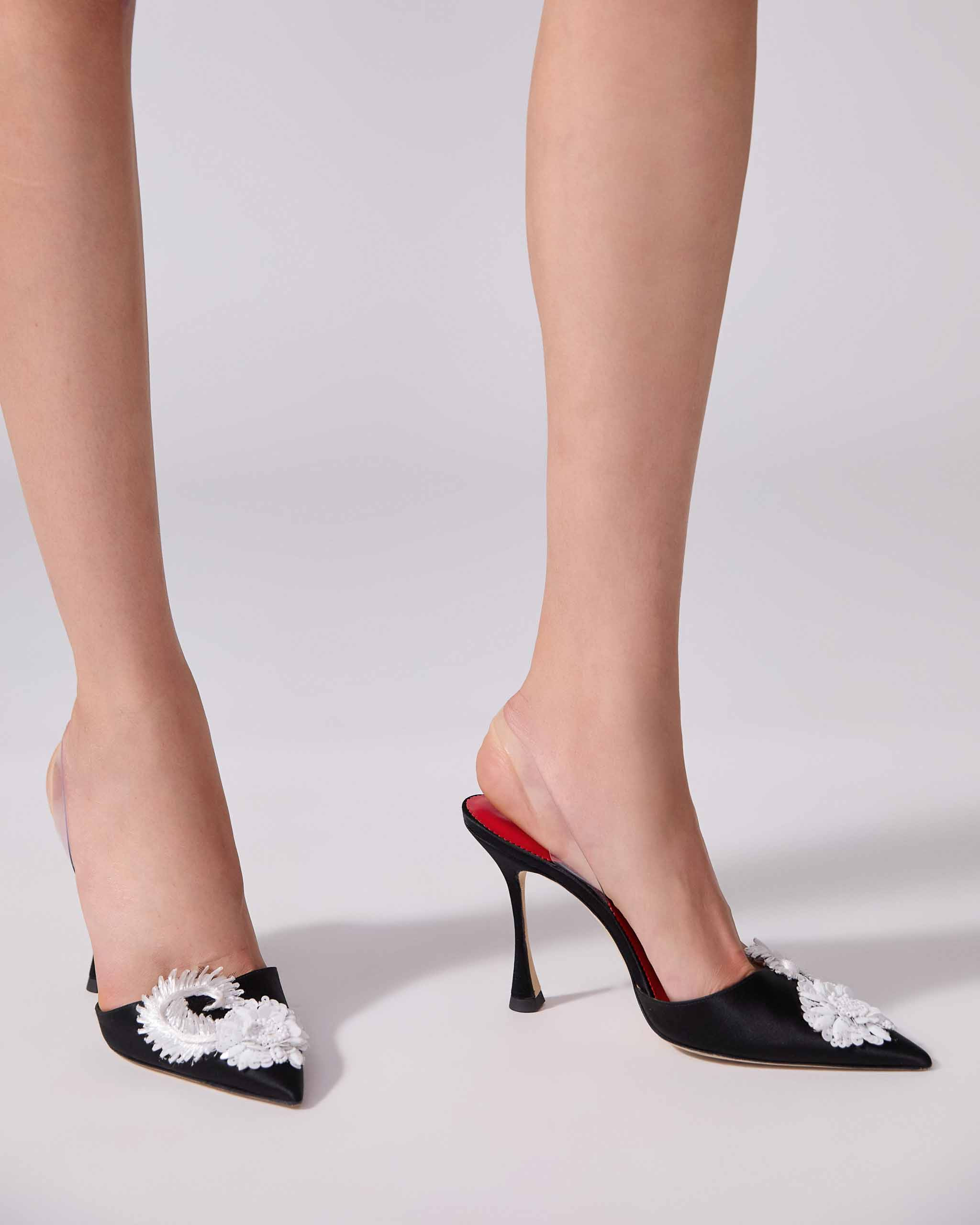 Embellished Kitten Heel Mule - 3
