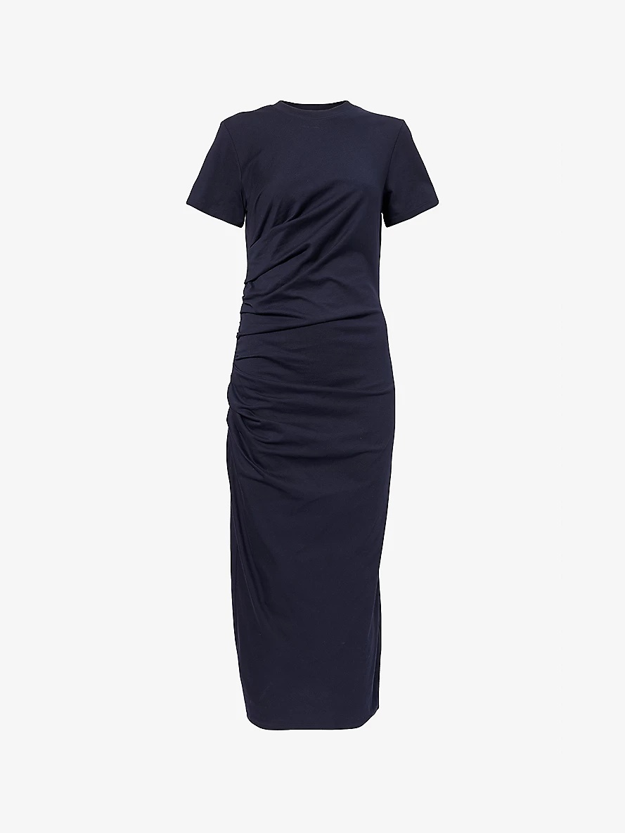Twisted Relaxed-Fit Cotton-Jersey Maxi Dress - 1