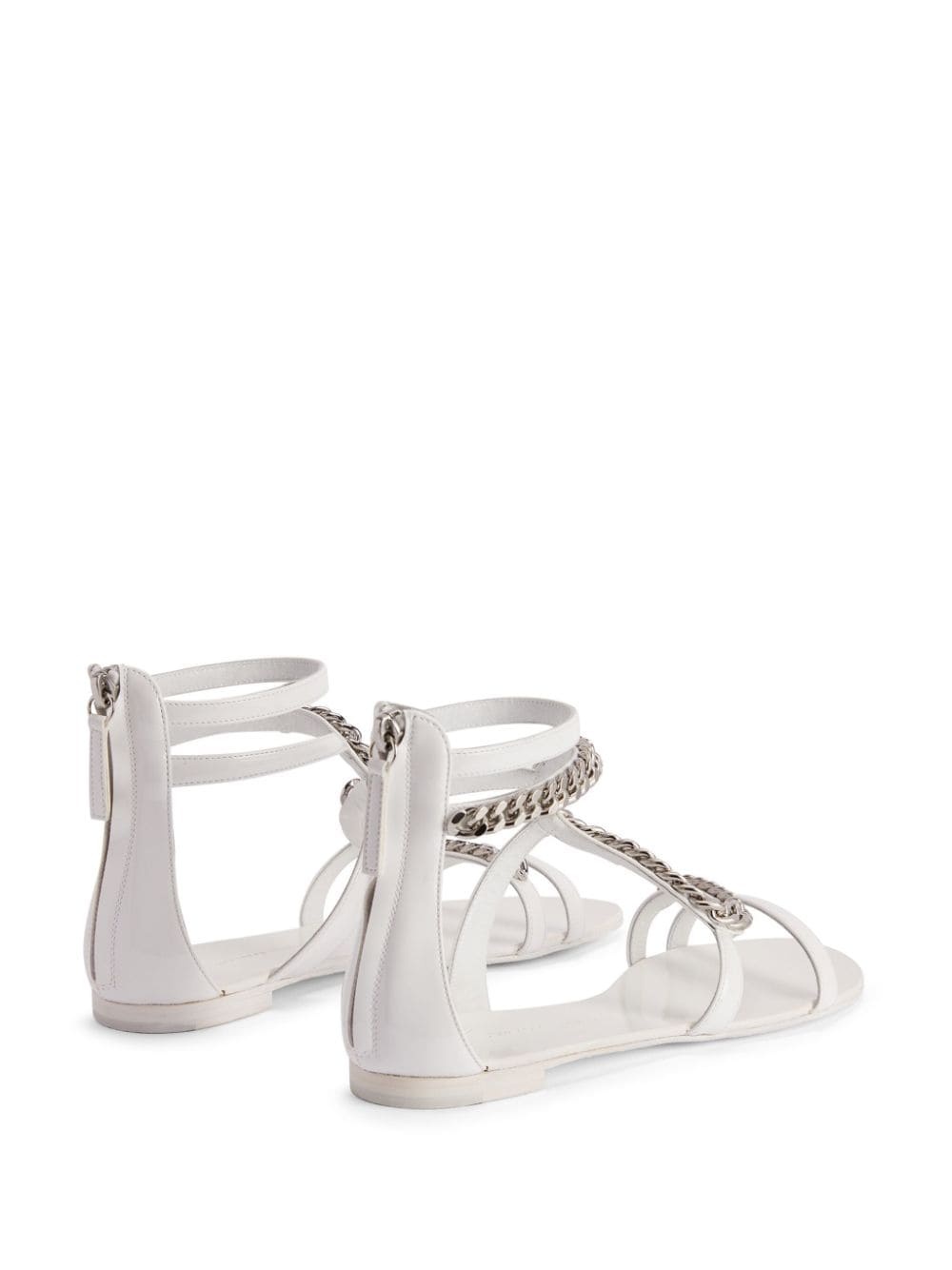 Samantha chain-link leather sandals - 3