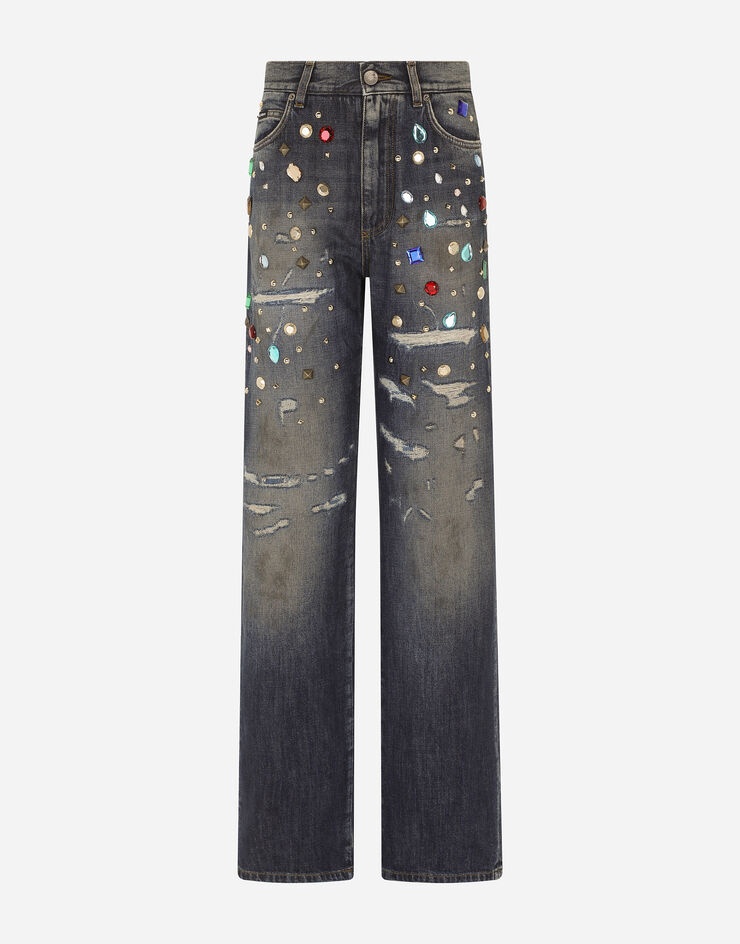 Jeans with rhinestone details - 3