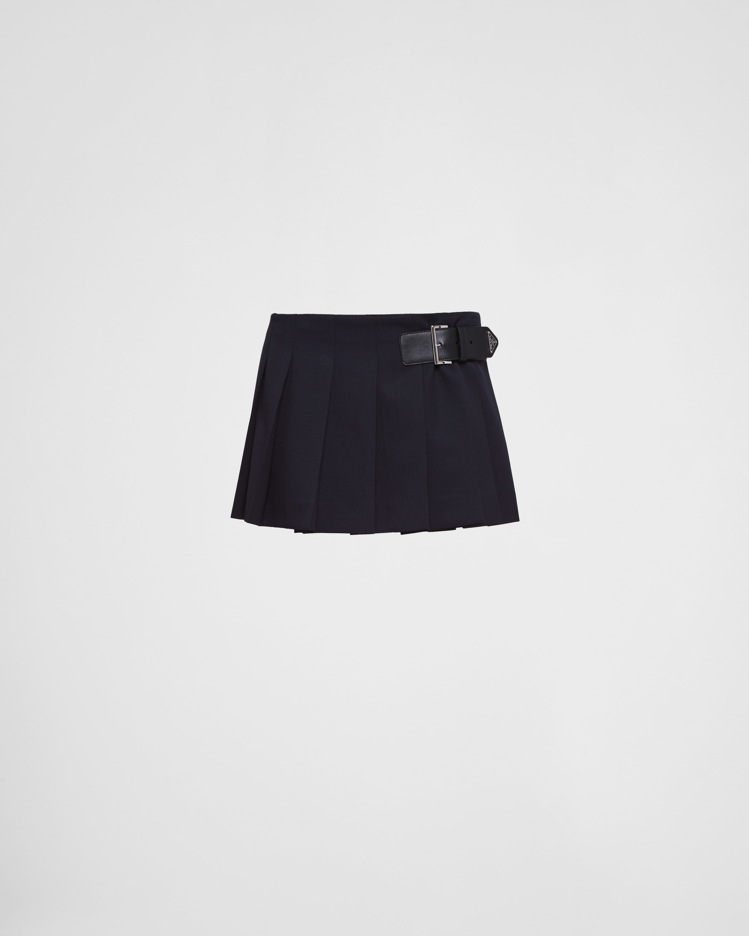 Gabardine miniskirt - 1