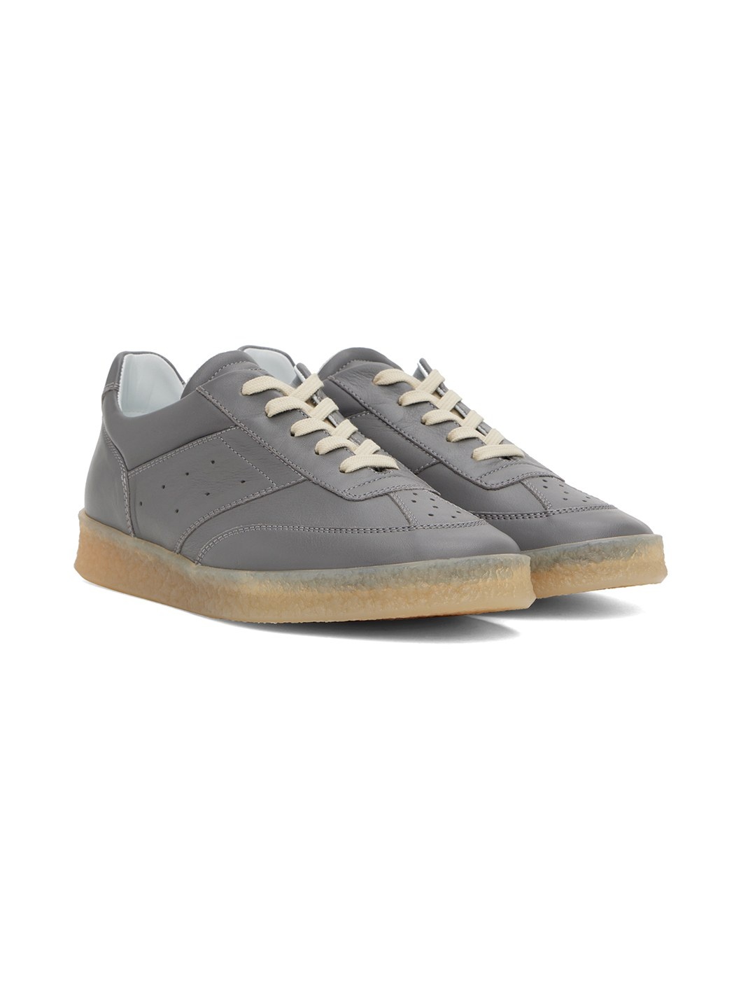 Gray 6 Court Sneakers - 4