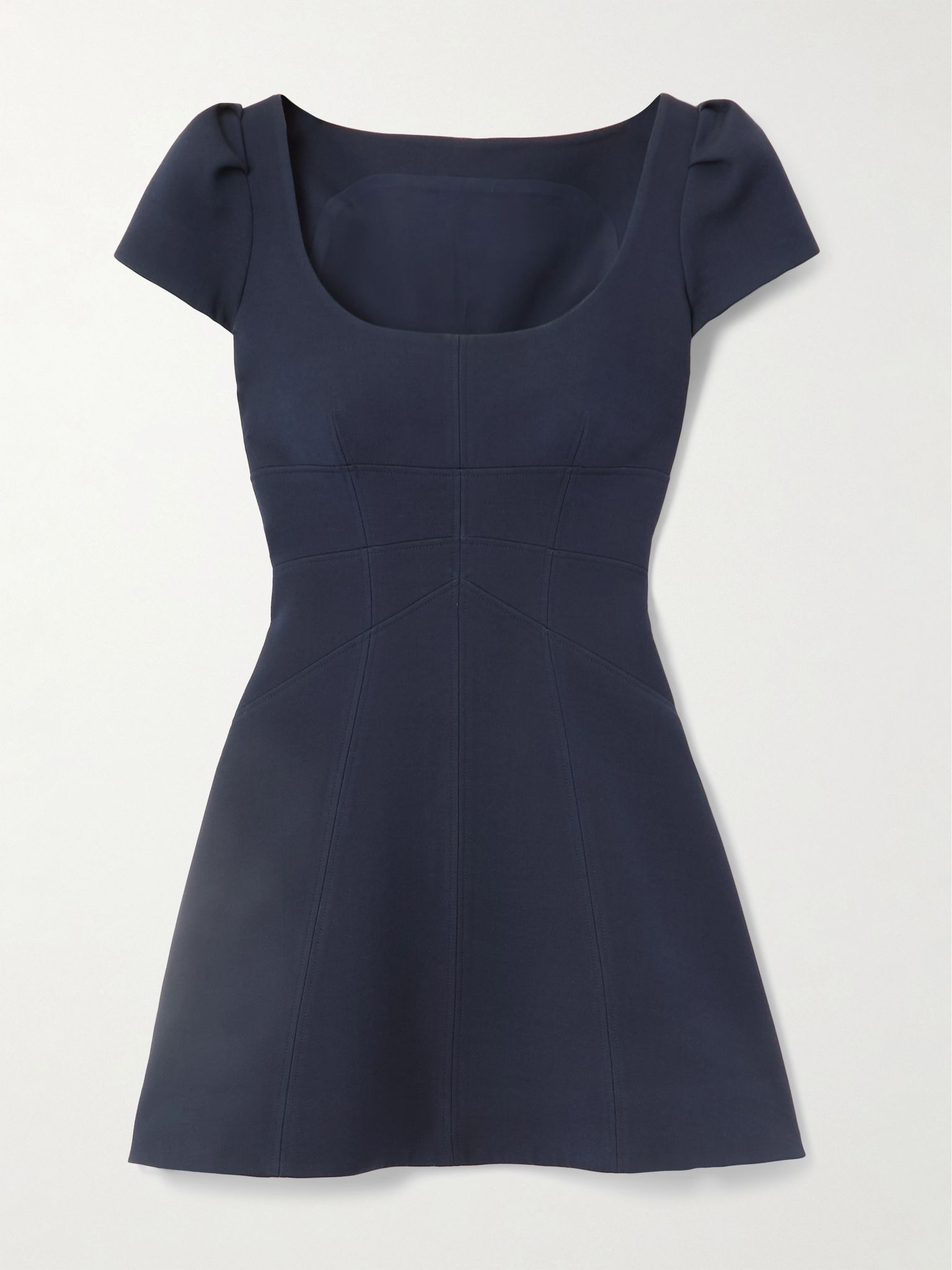 Day wool-blend mini dress Navy - 1