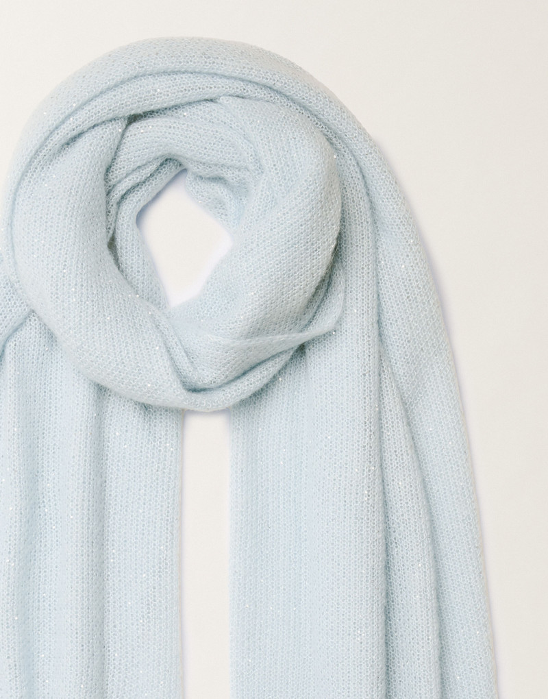 Mohair scarf with micro sequins 3