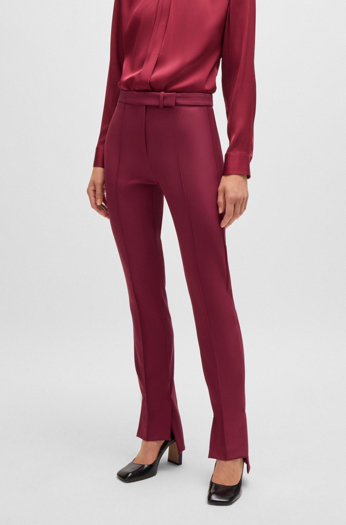 SKINNY-LEG TROUSERS IN PERFORMANCE-STRETCH FABRIC - 2