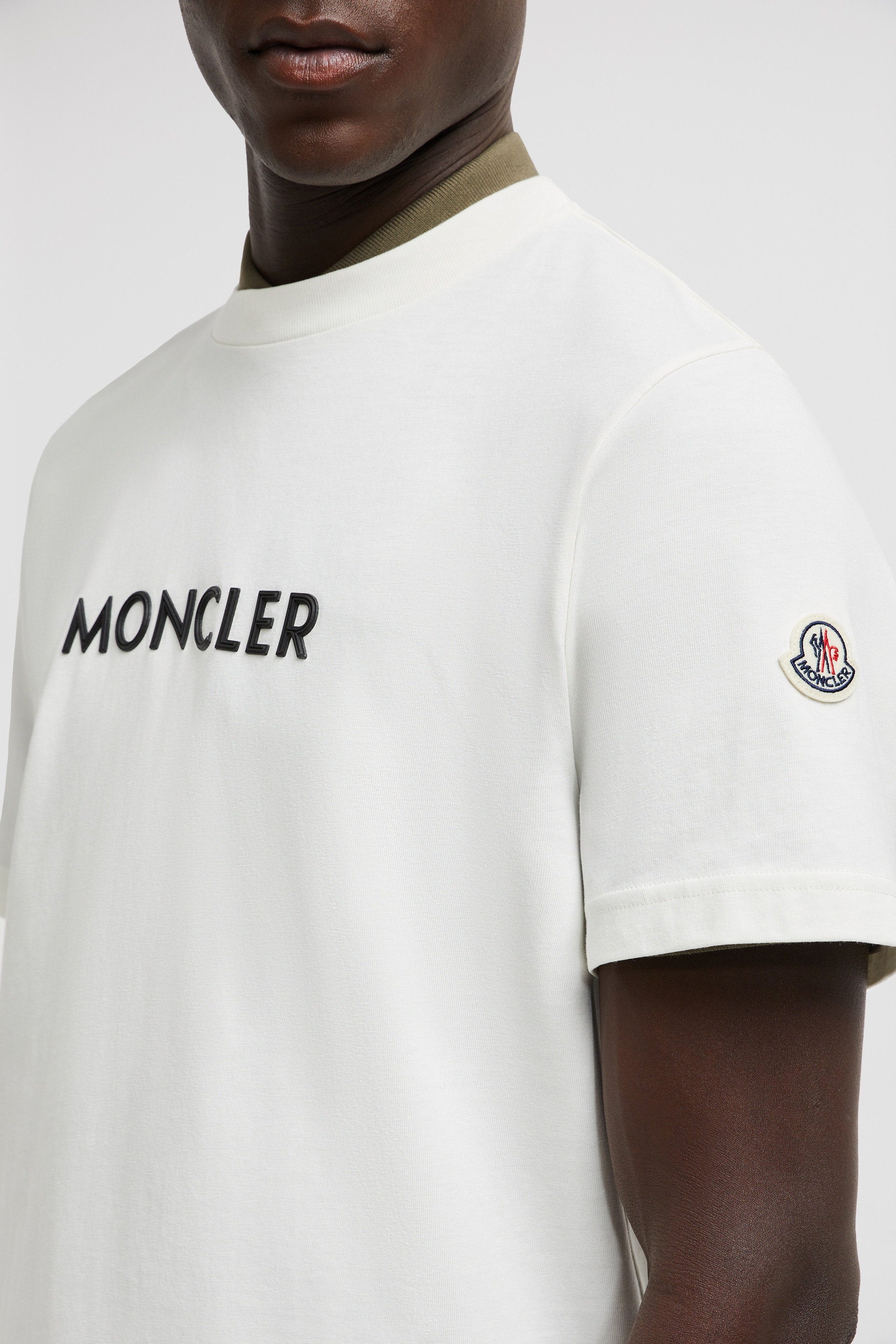 moncler❤︎t Moncler Hiroshi Fujiwara x Fragment Logo T-Shirt Black Men's