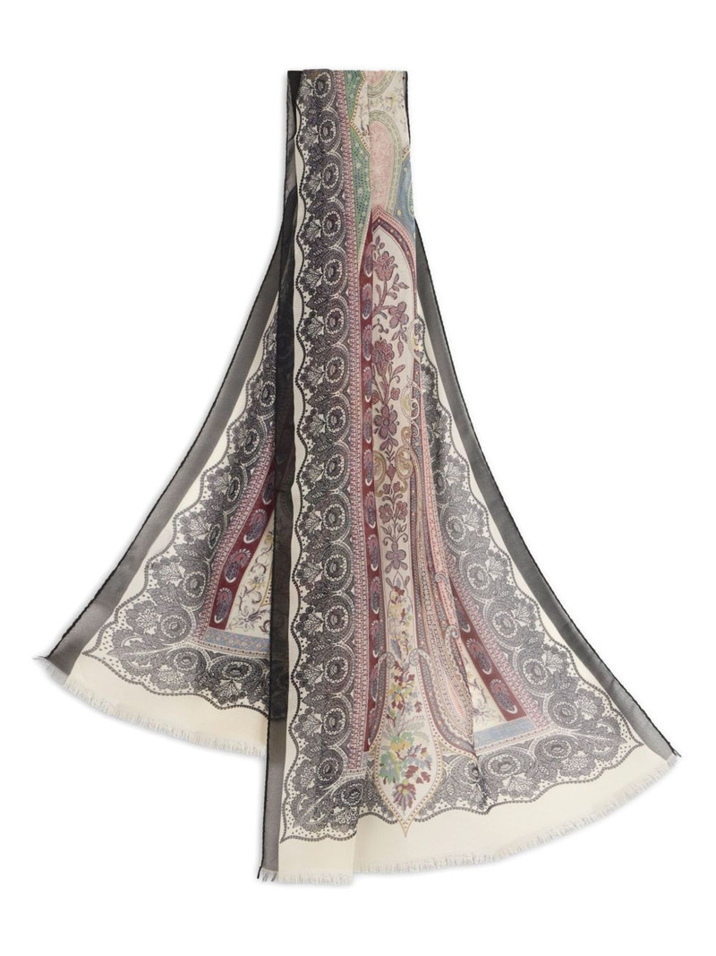 Etro printed scarf outlook
