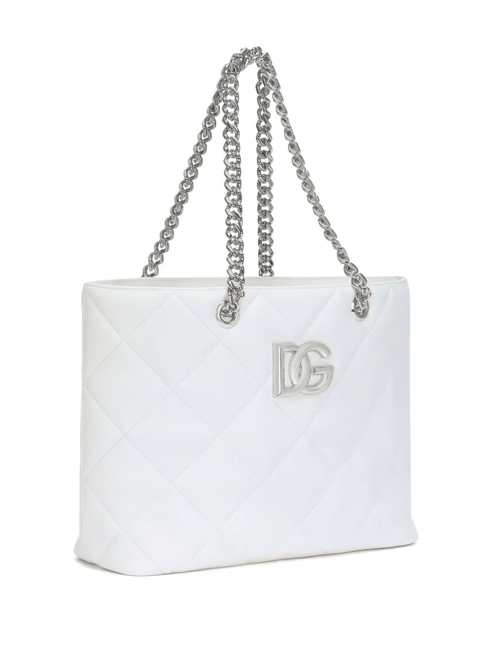 logo-plaque quilted shopper tote - 4