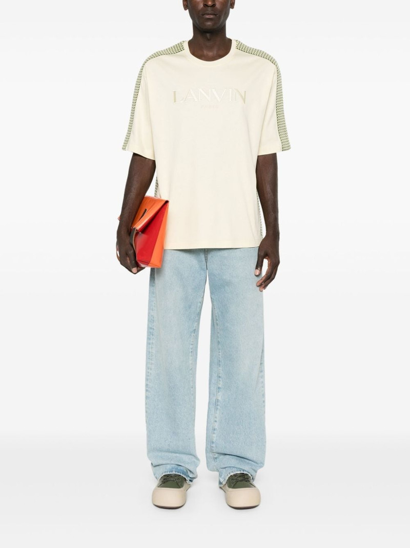 Lanvin logo-embroidered cotton T-shirt outlook