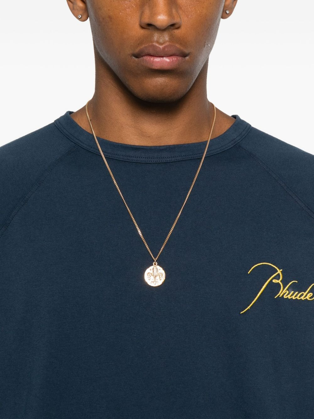 embroidered raglan-sleeve T-shirt - 4