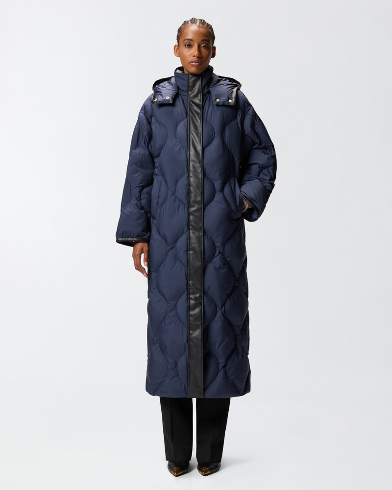 PINKO LONG QUILTED COAT outlook