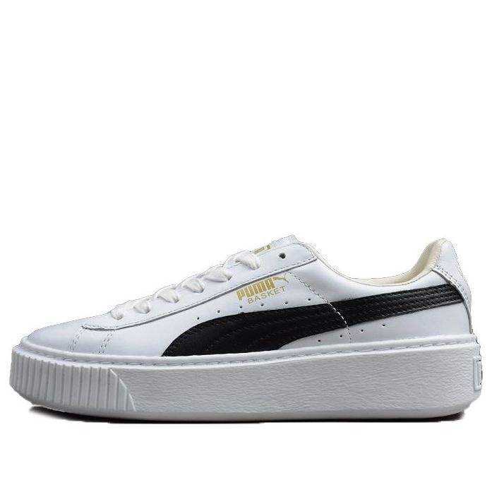 (WMNS) PUMA Basket Platform 'Black White' 364040-05 - 1