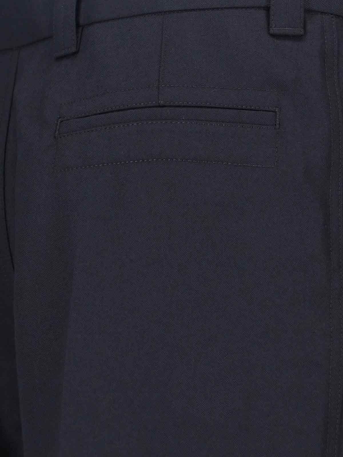 WOOL TWILL PANTS - 4