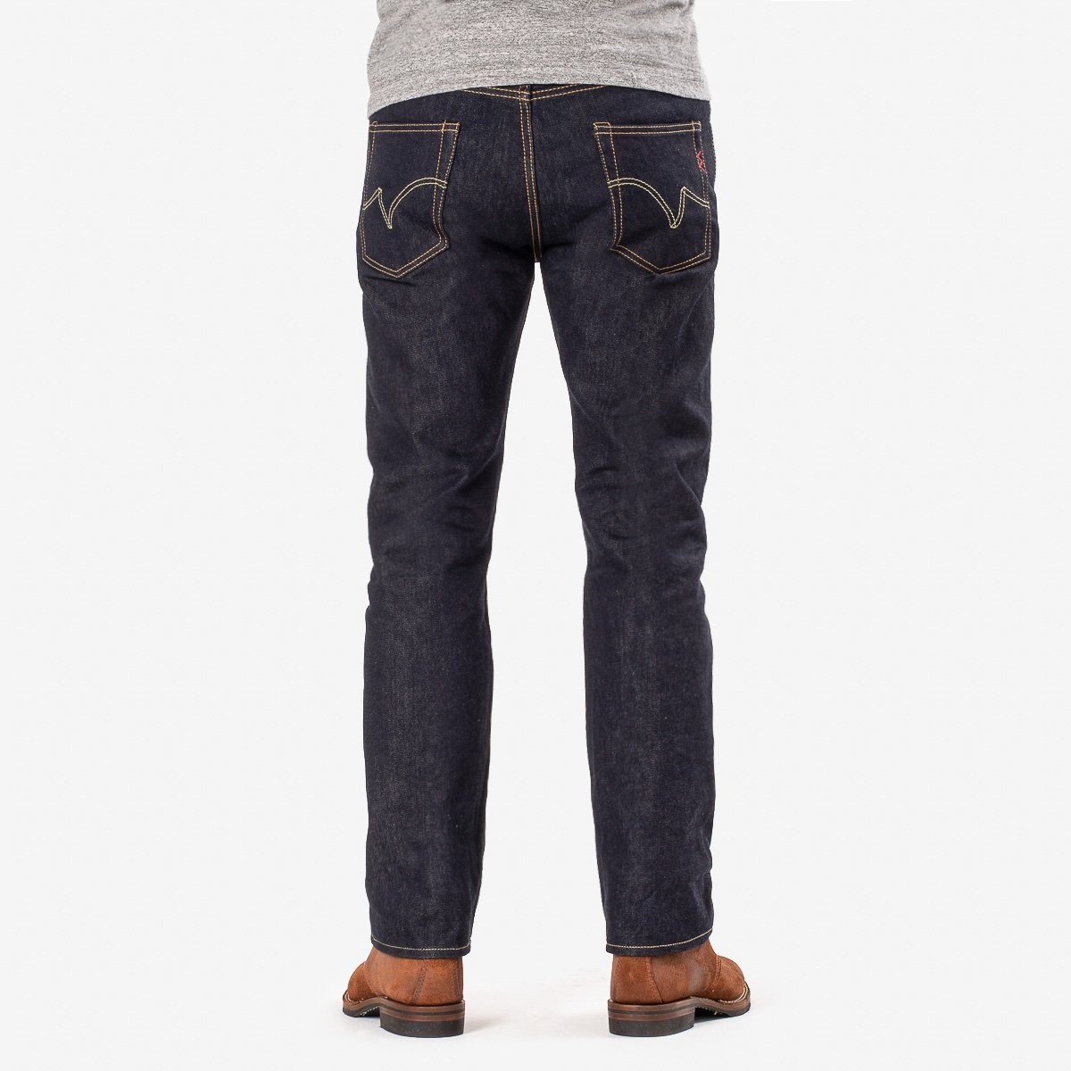 IH-666S-142 14oz Selvedge Denim Slim Straight Cut Jeans - Indigo - 3