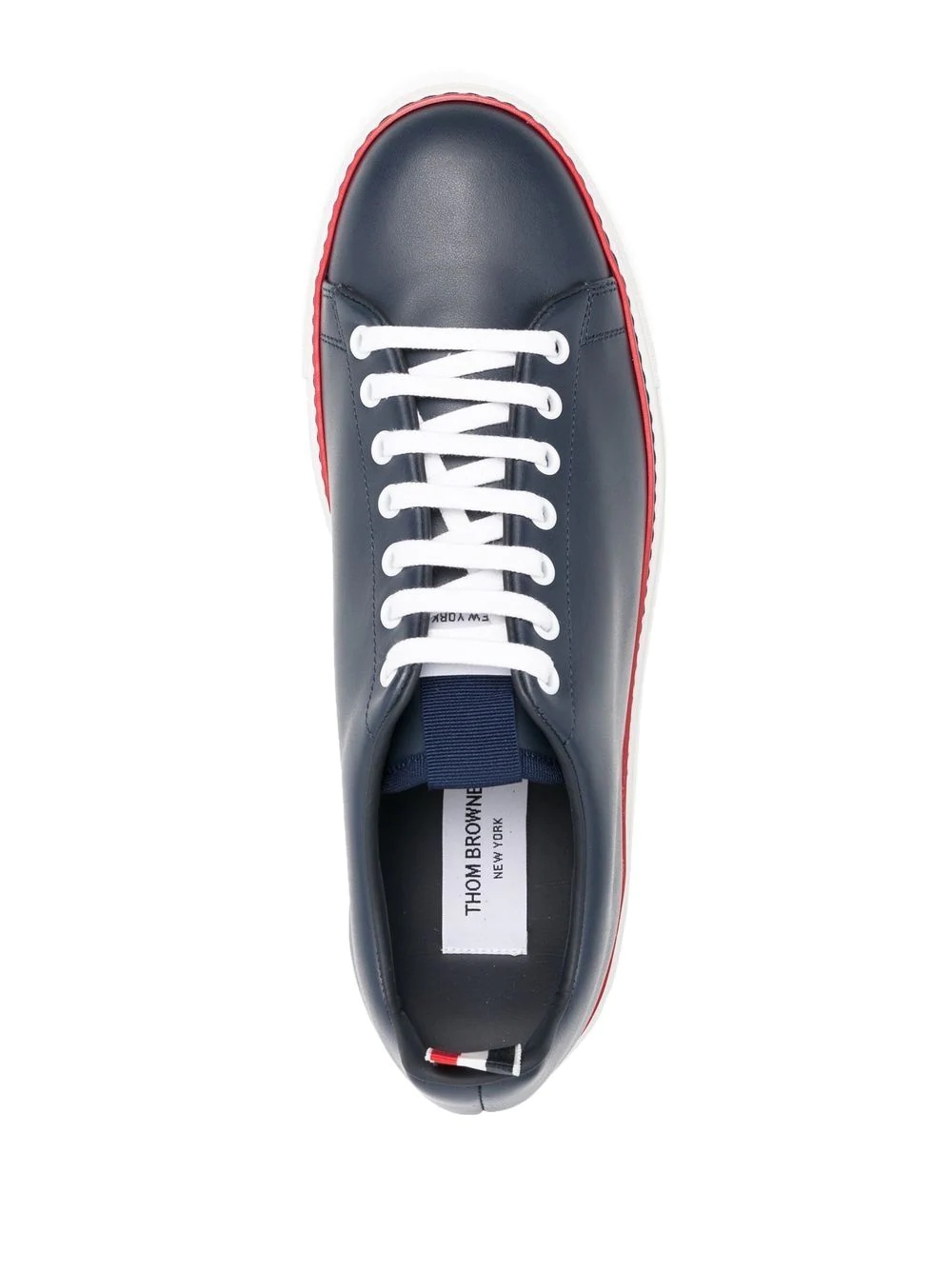 RWB-stripe low-top sneakers - 7