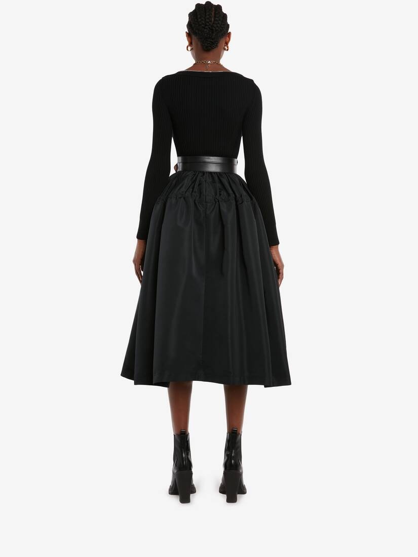 Zip Knit Jumper in Black - 4