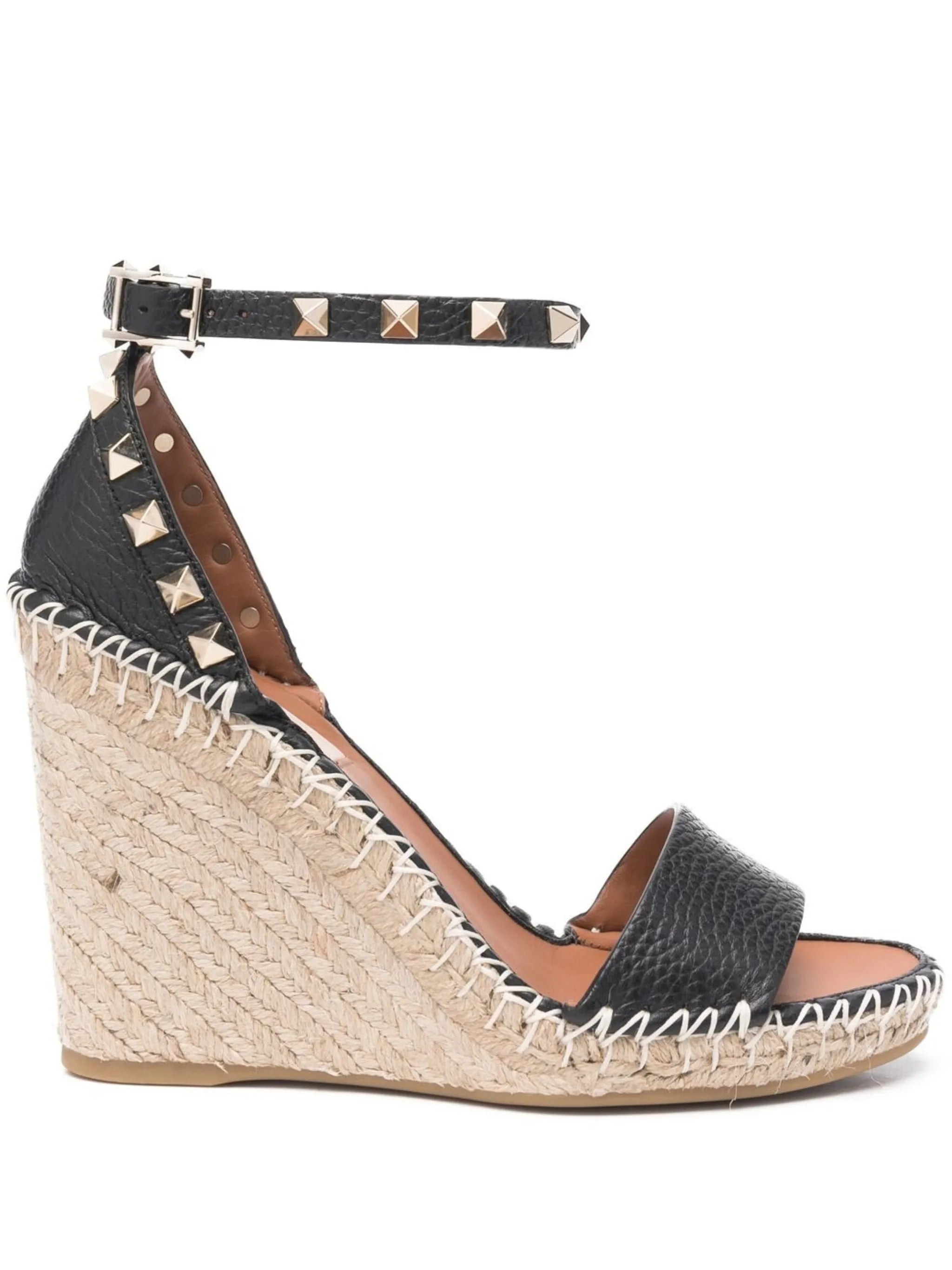 105mm Double Rockstud wedge sandals - 7