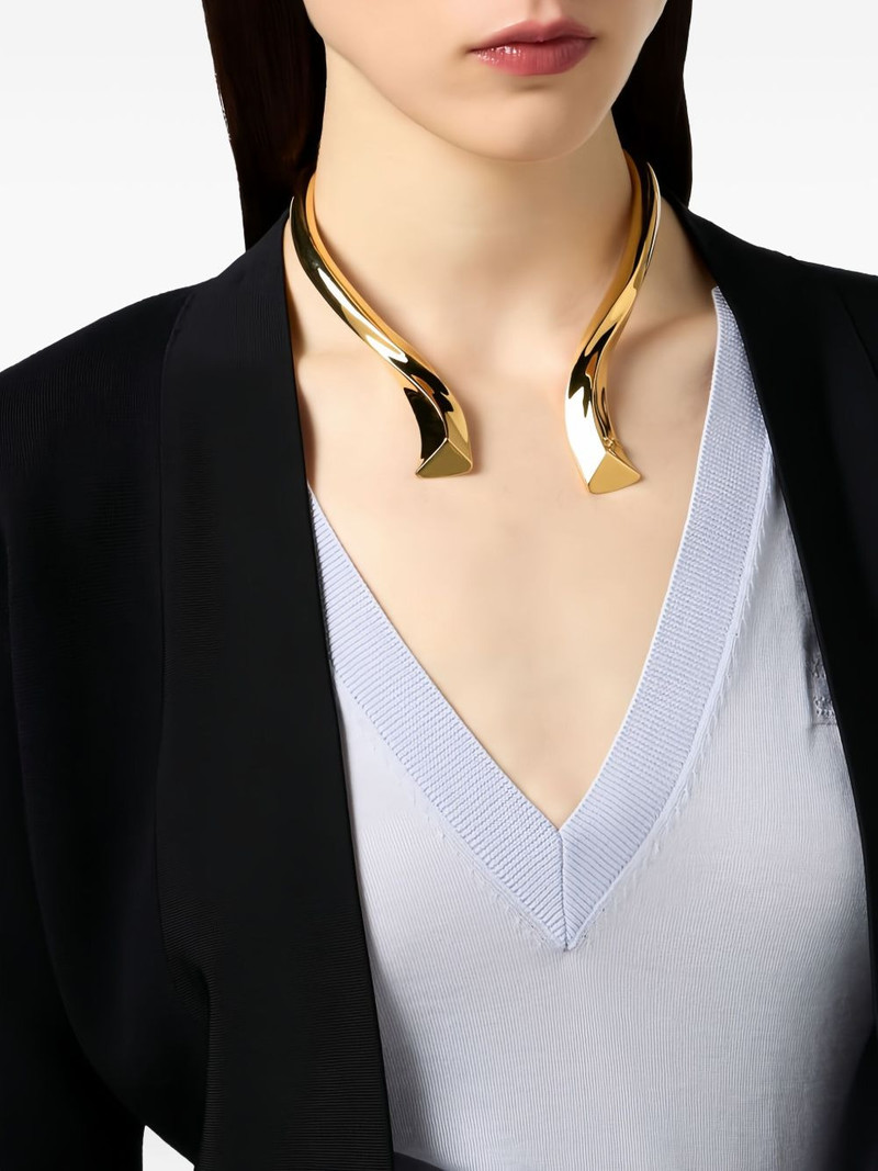 ELISABETTA FRANCHI sculpted necklace outlook
